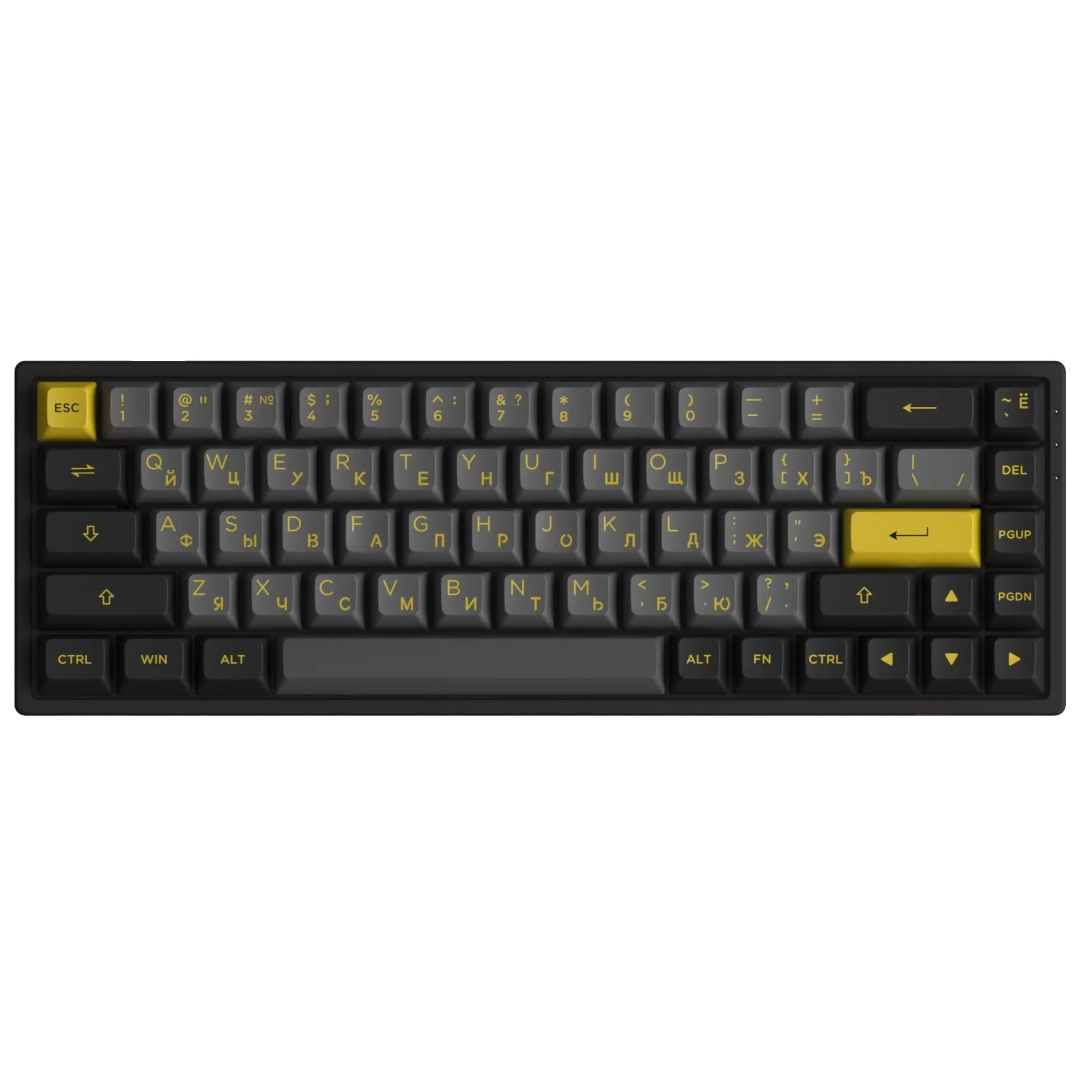 Клавиатура Akko 3068B Plus Black&Gold CS Jelly Black RGB