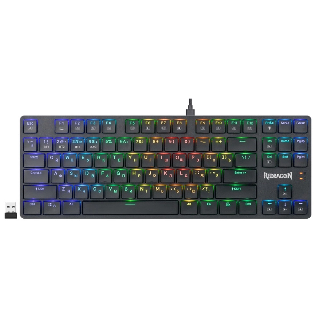 Redragon Anubis Black simli+simsiz klaviaturasi