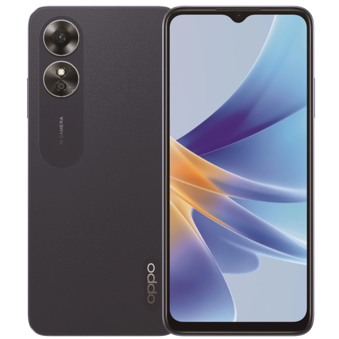 OPPO A17 4/64GB Qora Smartfoni