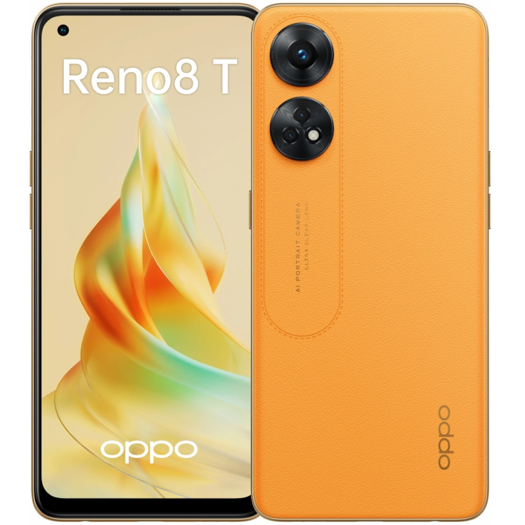 OPPO Reno 8T 8/128GB Apelsinrang Smartfoni