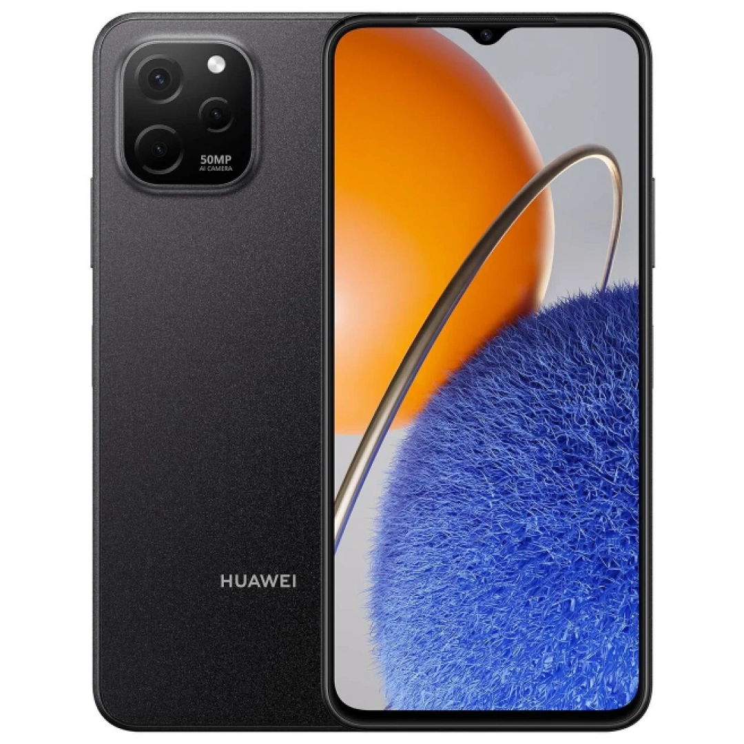 Смартфон Huawei Nova Y61 6/64GB Чёрный - фото №1 Смартфон Huawei Nova Y61 6/64GB Чёрный