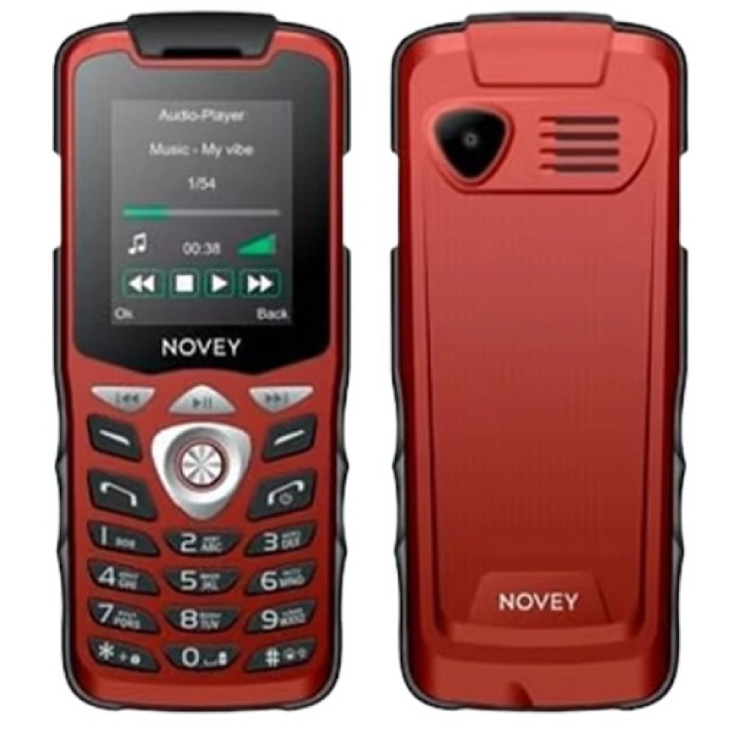 Novey M113 qizil rangli telefoni