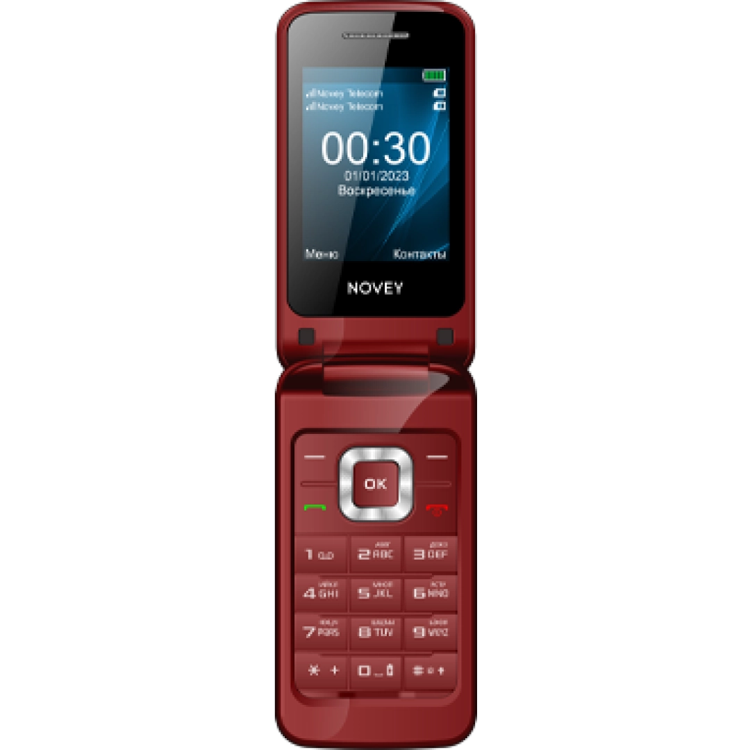 Novey A30R qizil Telefoni