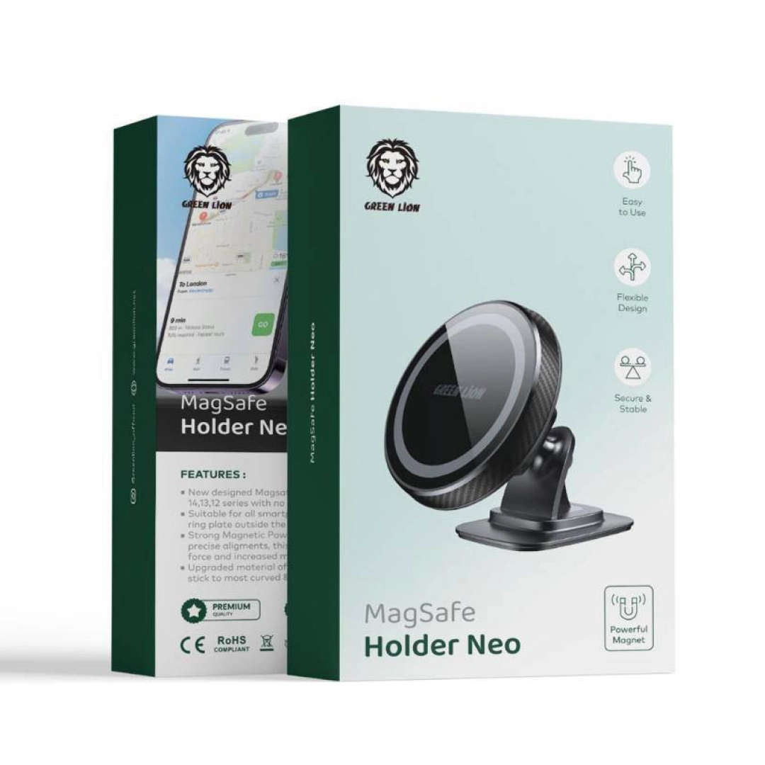 Magsafe Green Lion Neo avtomobil uchun smartfon tutqichi