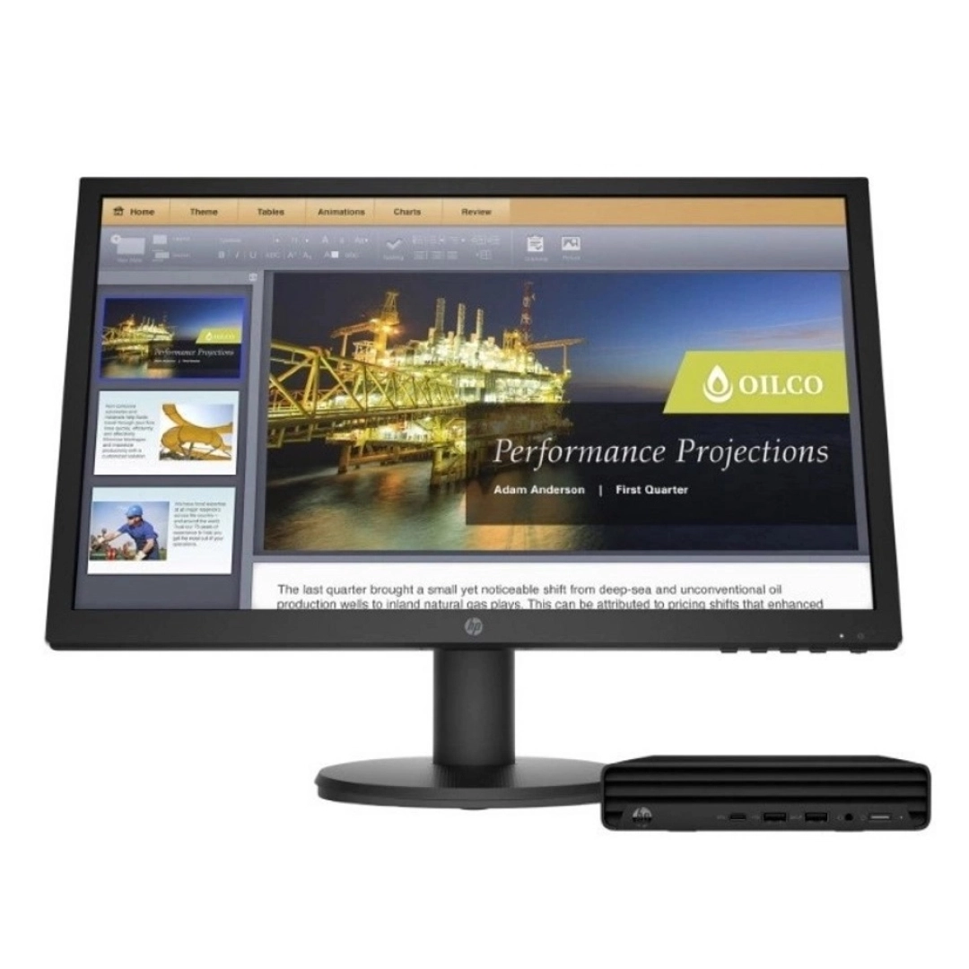 Комплект компьютер HP 260 G4 DM + монитор HP P24v 23.8" FHD/ Core i3-10110U/ 8GB/ 512GB/ noODD