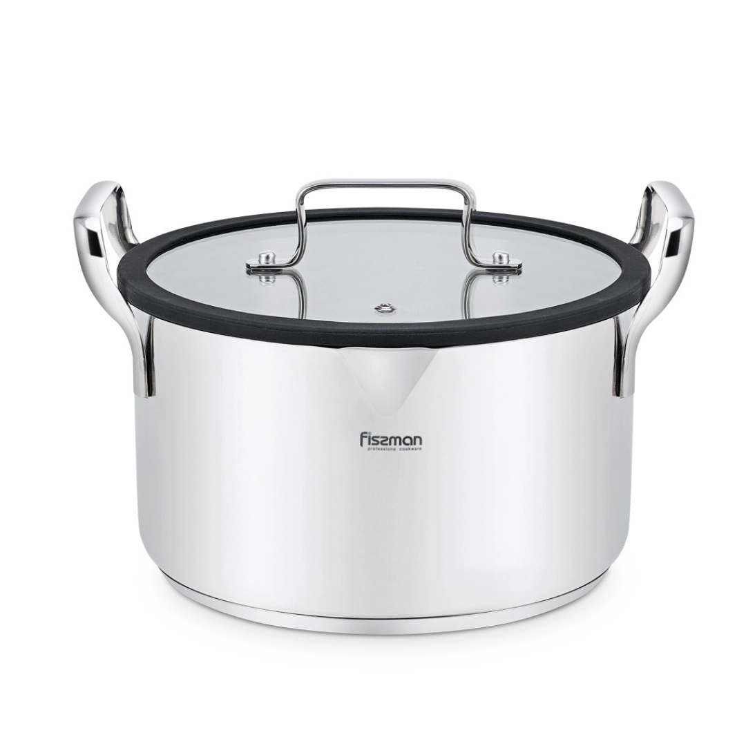 Fissman FABIA chidamli po'latdan yasalgan 22 sm 4,5 l kastryuli - rasm №1 Fissman FABIA chidamli po'latdan yasalgan 22 sm 4,5 l kastryuli