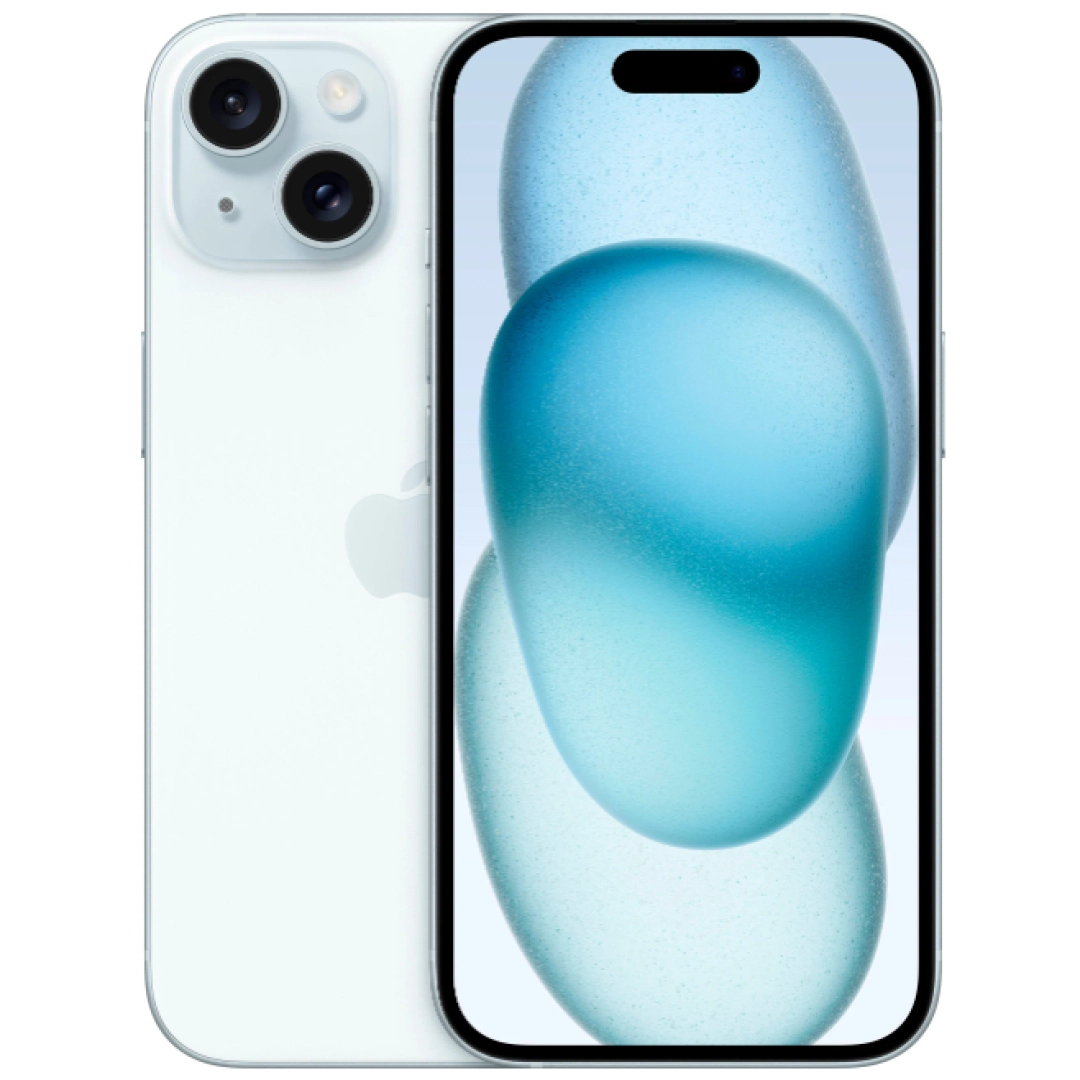 Смартфон Apple iPhone 15 256GB Голубой (2 SIM) - фото №1 Смартфон Apple iPhone 15 256GB Голубой (2 SIM)