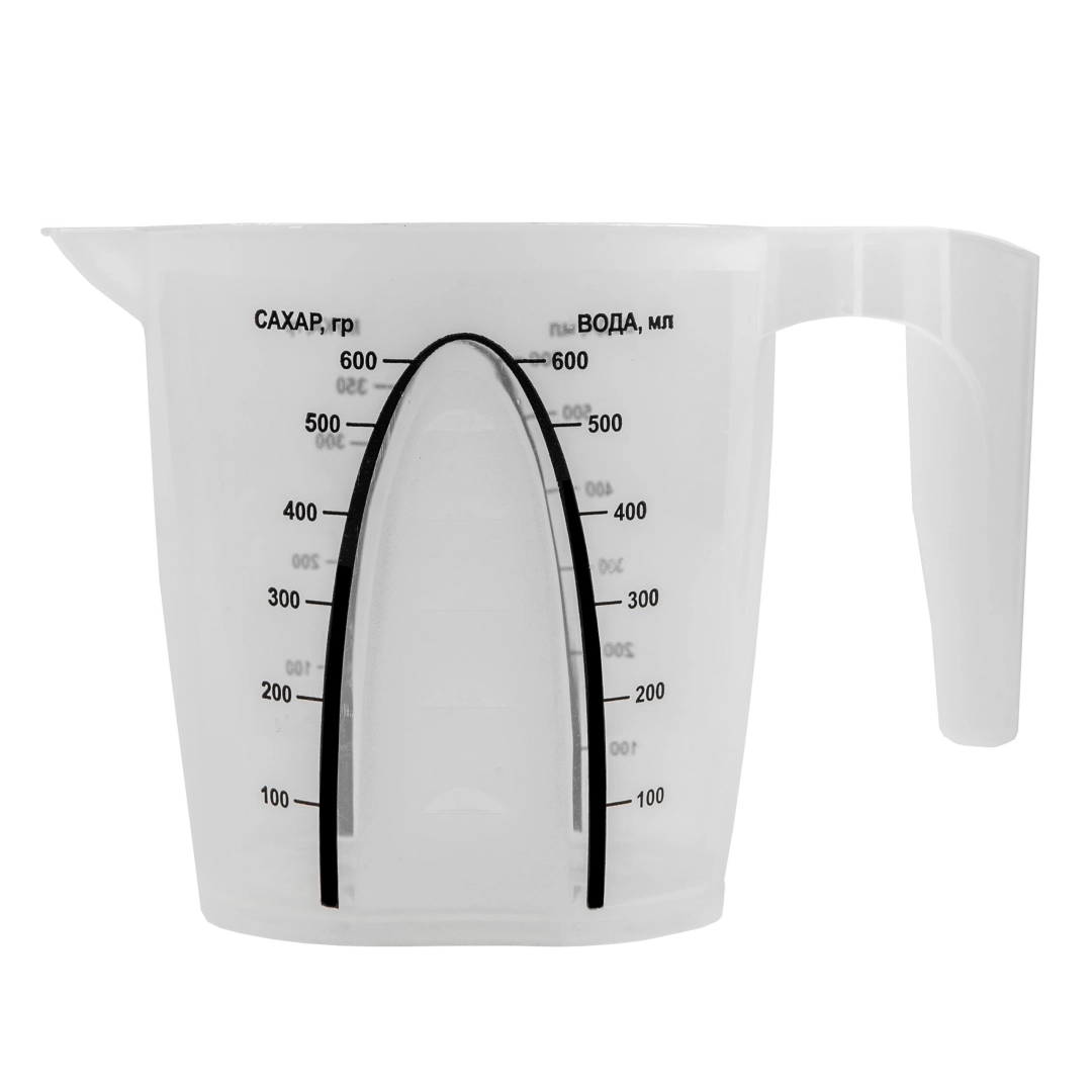Кувшин мерный Plast Team STOCKHOLM, с ручкой, 0,6л, 165х105х110