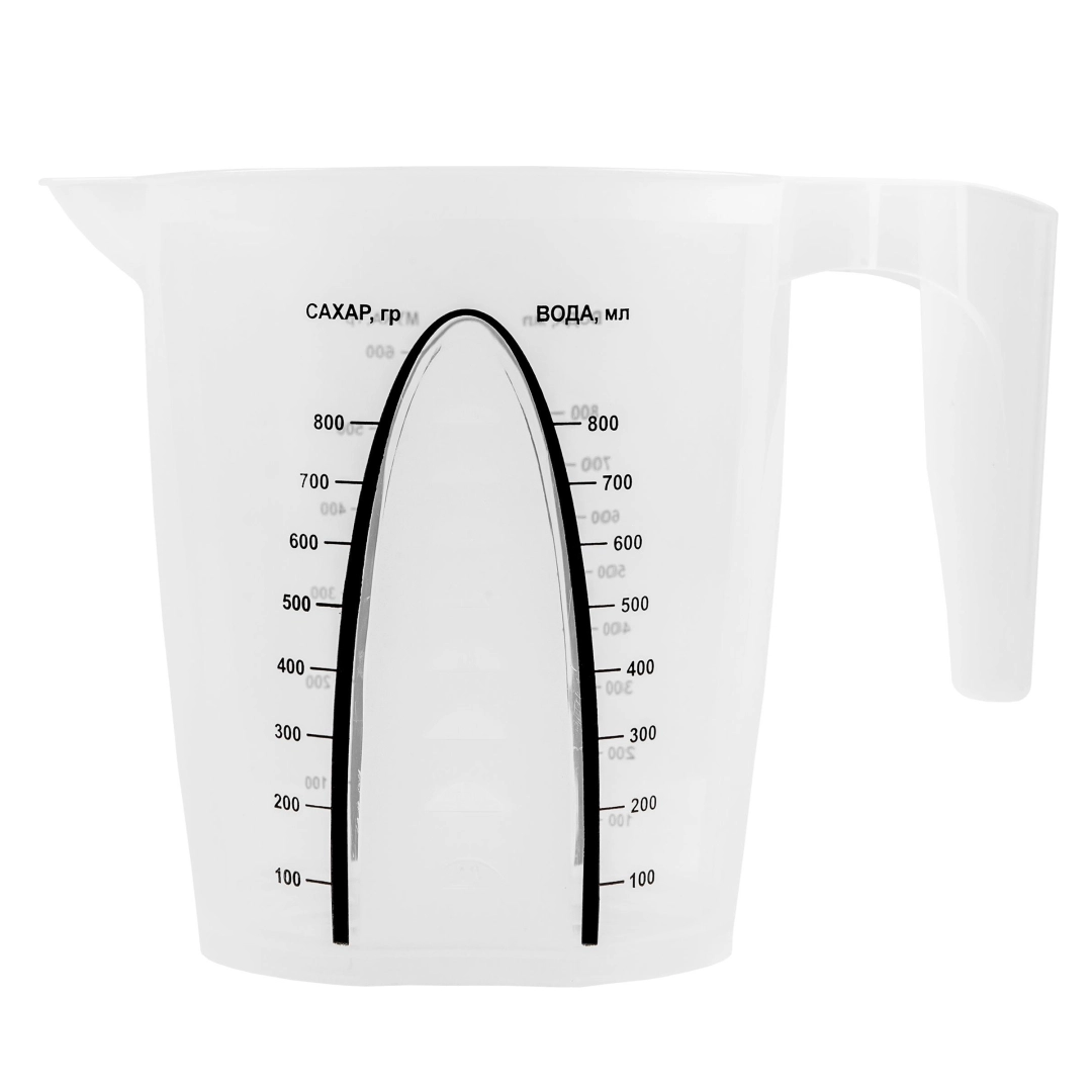 Кувшин мерный Plast Team STOCKHOLM, с ручкой, 1л, 190х120х140