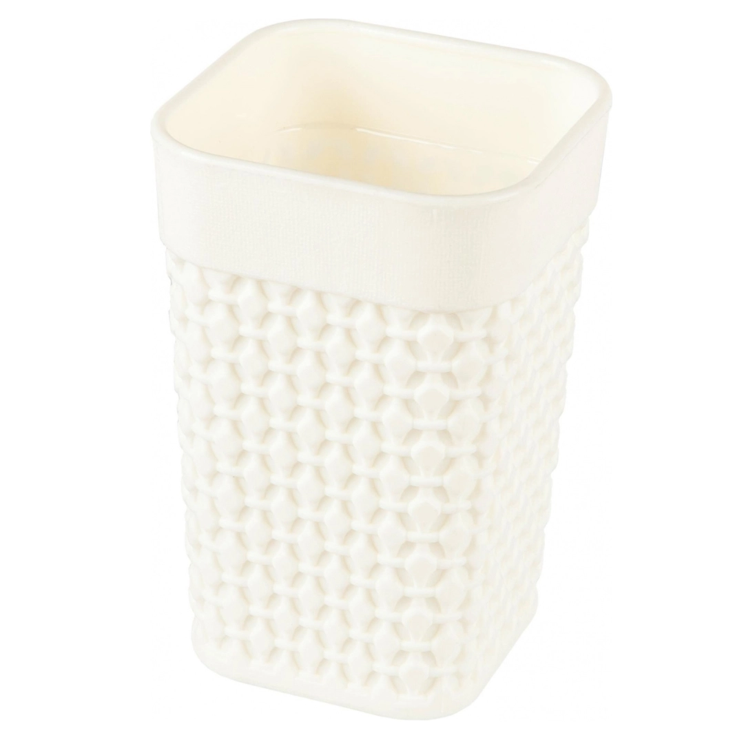 Стакан для ванной комнаты Plast Team OSLO, 74х74х112 Молочный туман