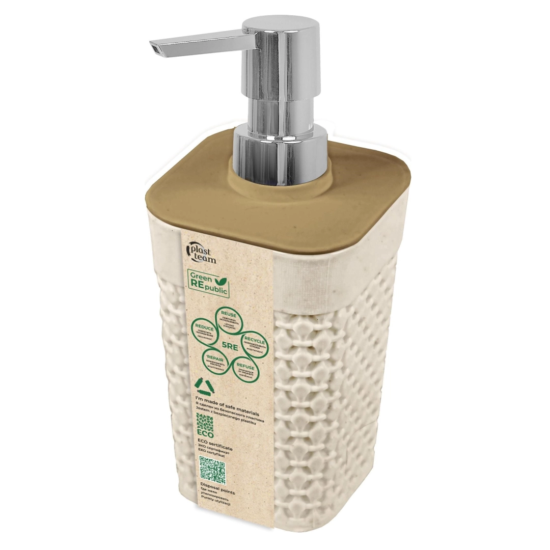 Дозатор для жидкого мыла Plast Team Green Republic, 75х58х166