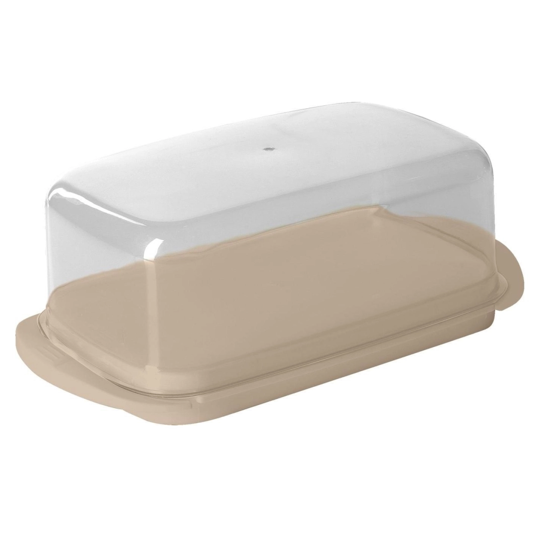 Масленка Sugar&Spice Vanilla, с прозрачной крышкой, с защёлками, с мерной шкалой, 180х95х65 латте