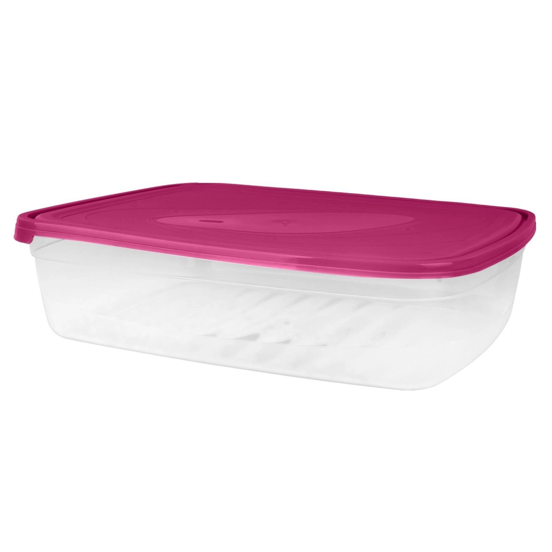 Контейнер для продуктов Sugar&Spice, с крышкой, 4,85л, прямоугольный, 335х252х85 брусника