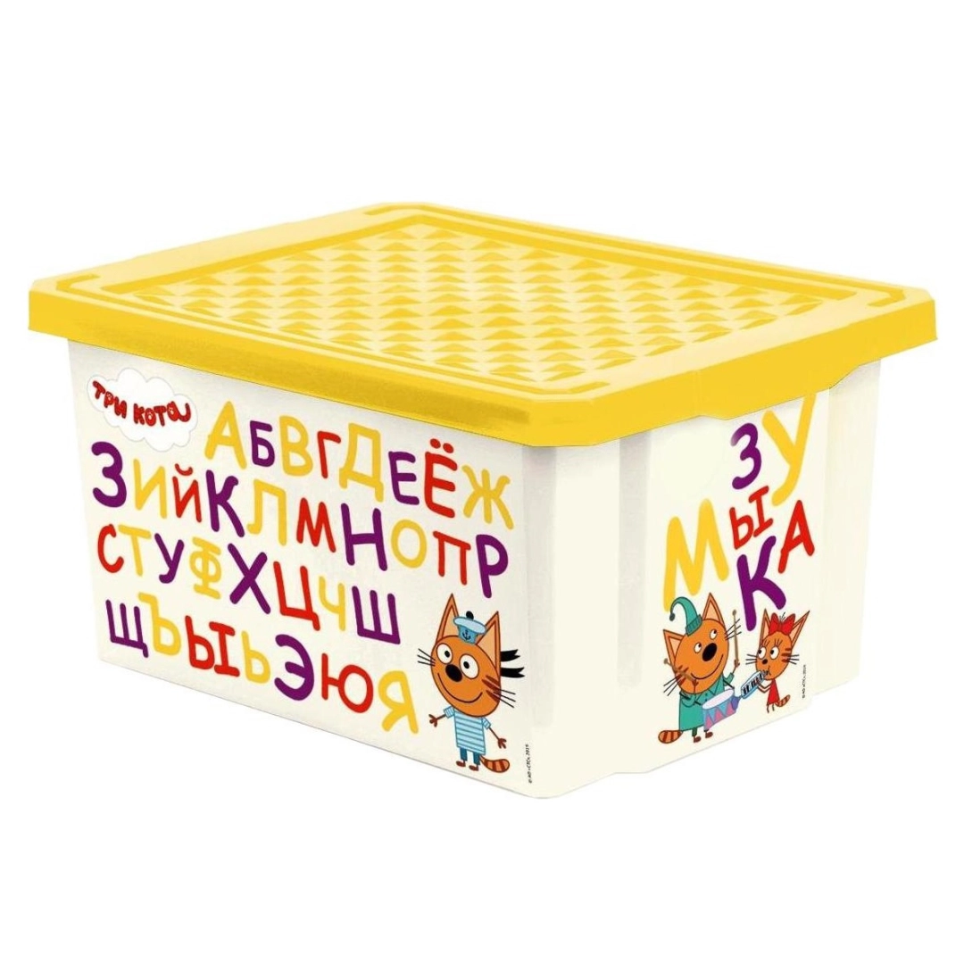 Детский ящик Lalababy Superstar, 17л, 405х305х210 Три кота