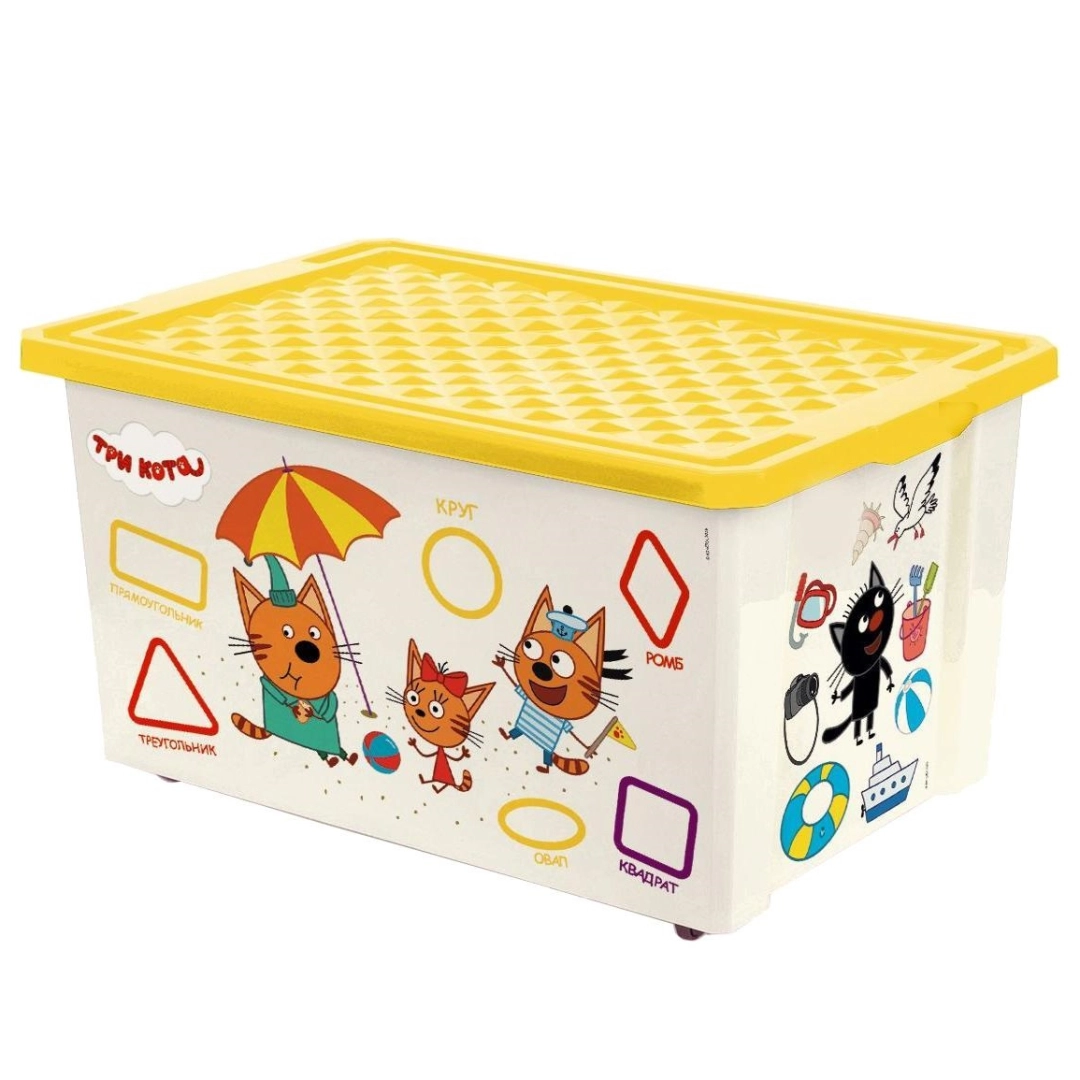 Lalababy Superstar bolalar qutisi, g‘ildirakli, 57 l, 610x405x330 Uchta mushuk