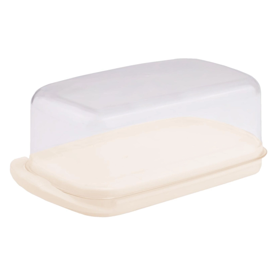 Масленка Sugar&Spice Vanilla, с прозрачной крышкой, с защёлками, с мерной шкалой, 180х95х65 шампань