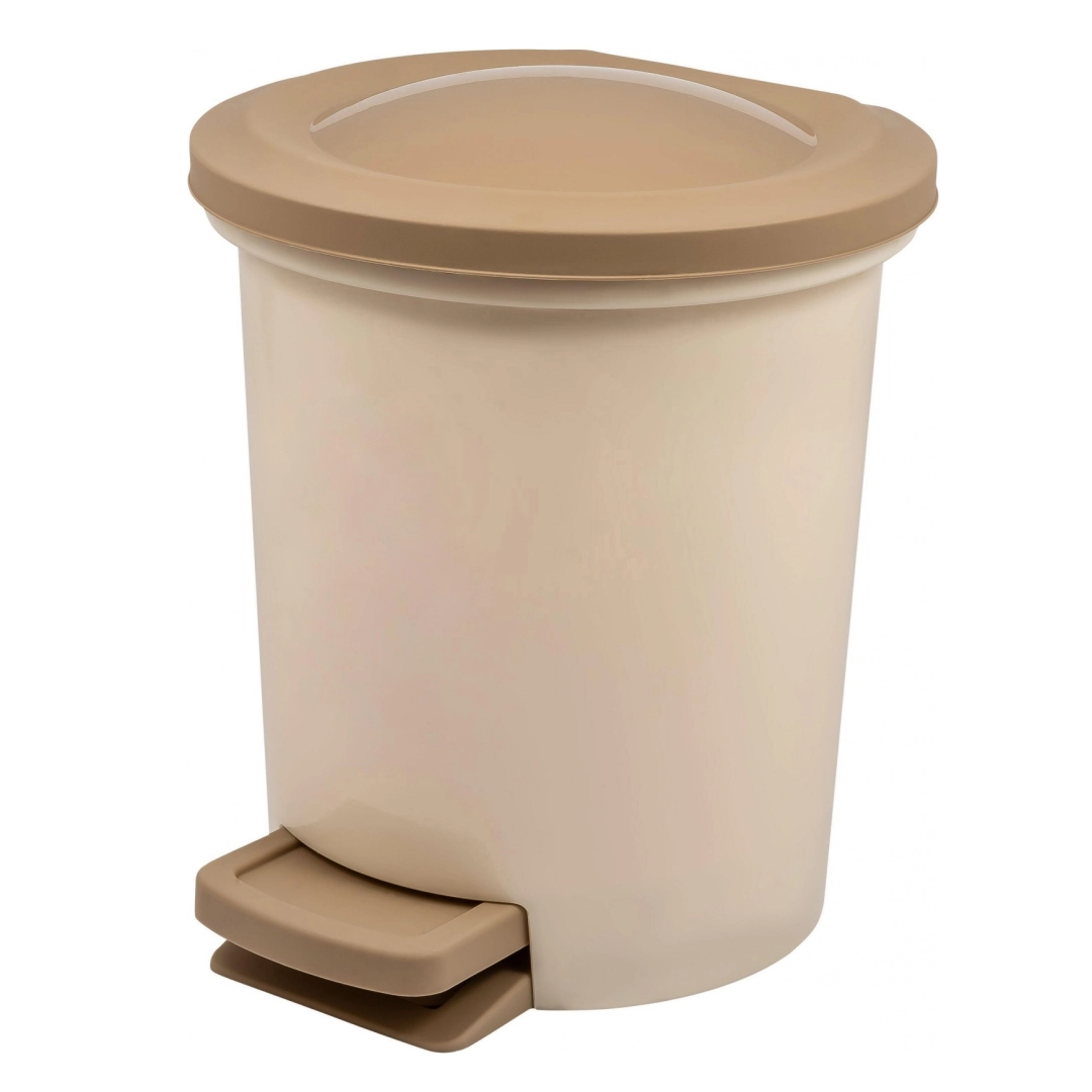 Мусорное ведро с педалью Spin&Clean Vogue с внутренним ведром, 6л кофейный