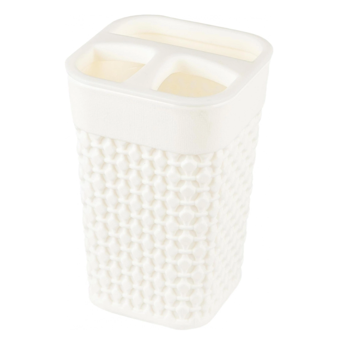 Подставка для зубных щеток Plast Team OSLO молочный туман