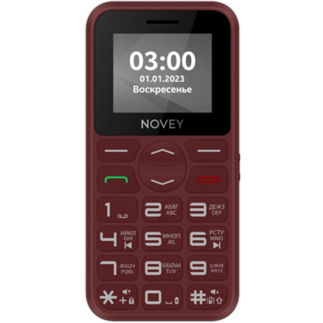 Novey B300 qizil rangli telefoni