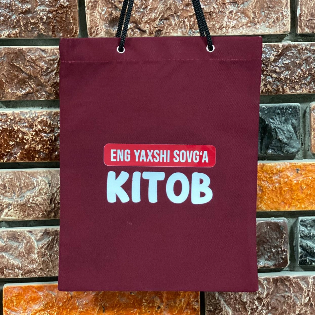 Eng yaxshi sovg'a kitob (qizil sovg'abop kitob xaltasi)