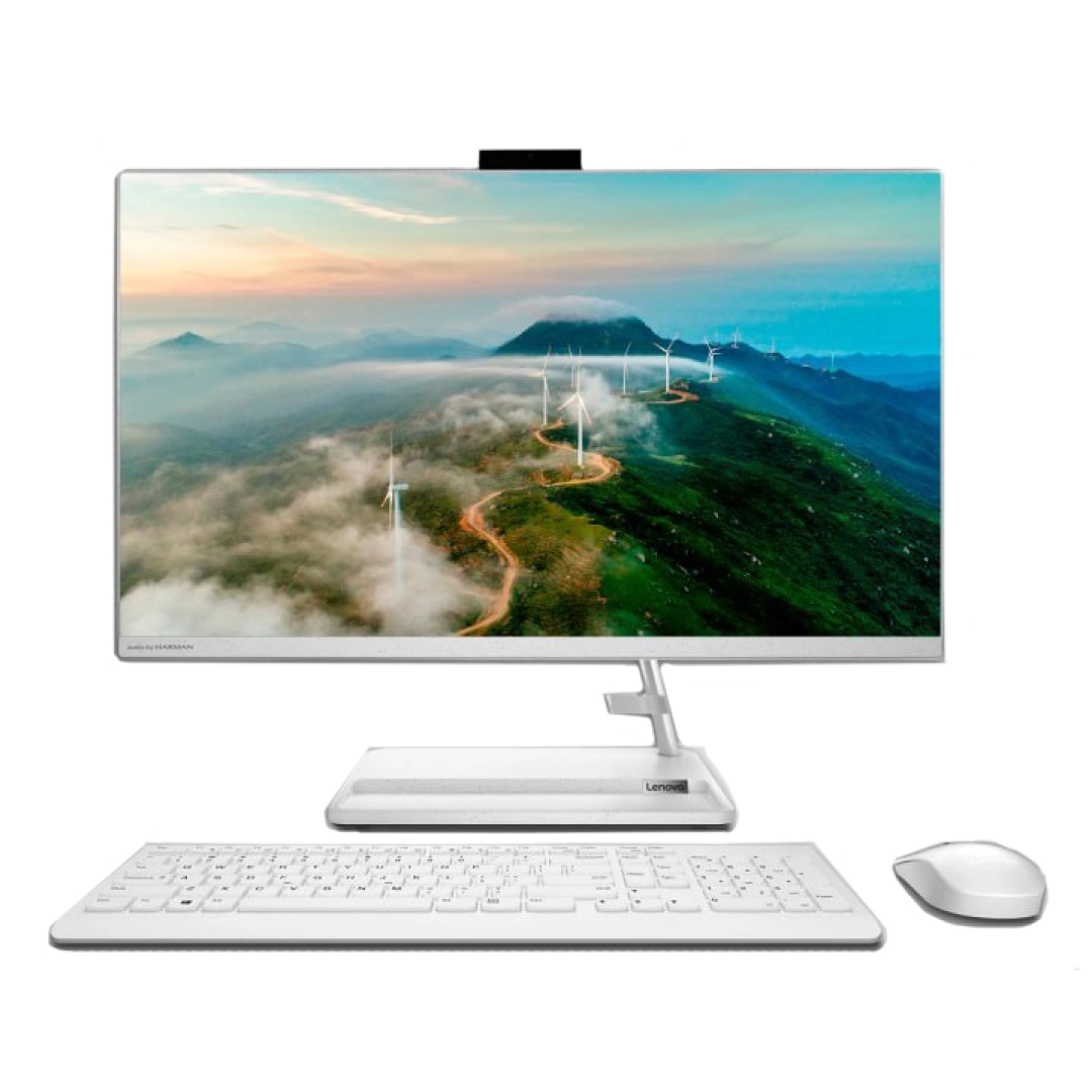 Моноблок Lenovo Ideacentre AIO / Intel core i5-1240P / DDR4 8GB / SSD 512GB/ 27" FHD IPS 250 NITS / White