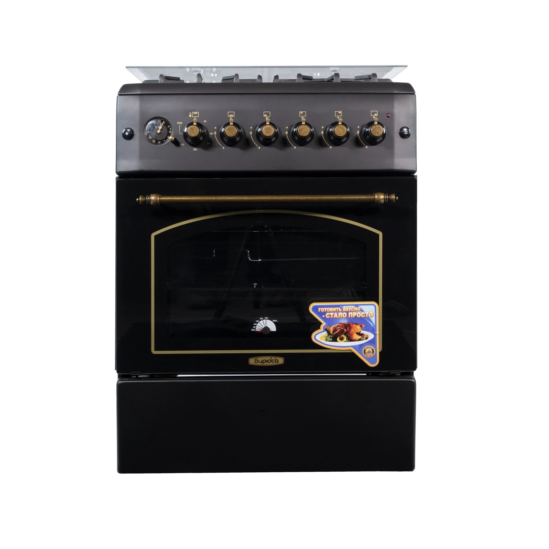 Biryusa N60GG30BL gaz plitasi