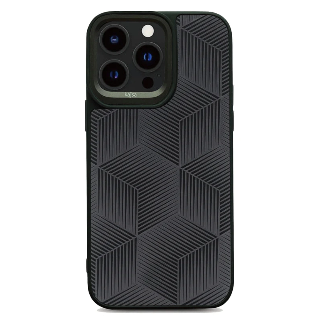 Чехол Kajsa 3D Cube Pattern для  iPhone 15 Pro max черный