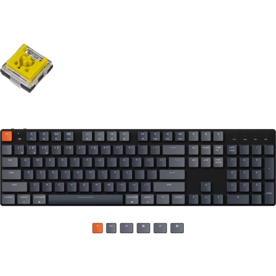 Клавиатура Keychron K5SE 104 Key Optical Banana RGB Hot-Swap WL UA Black (K5SEE4_Keychron)