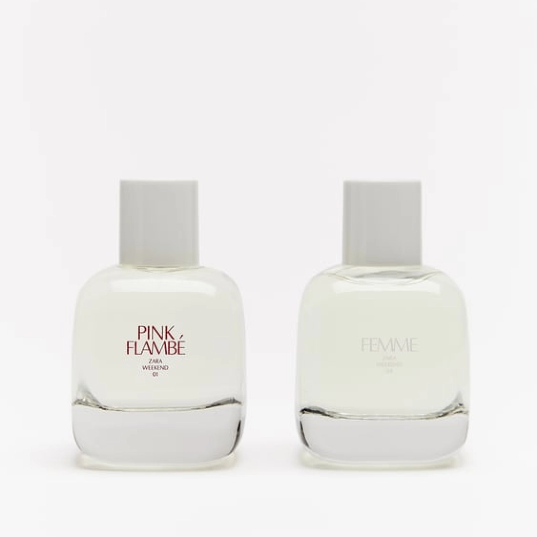 Zara FEMME 90 ml + PINK FLAMBE 90 ml— ayollar uchun atir