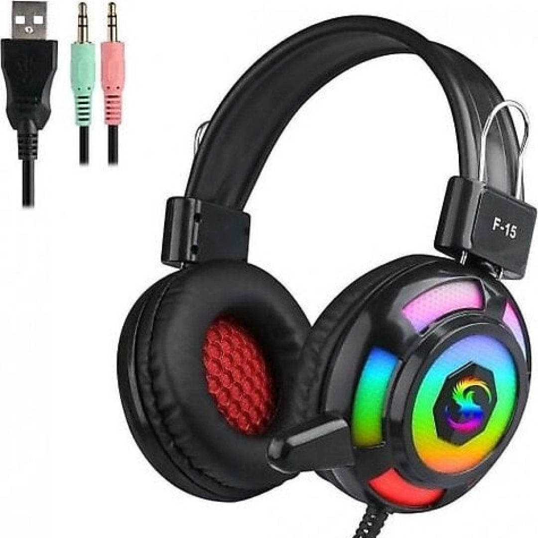 Проводные наушники Kubite F15 RGB USB