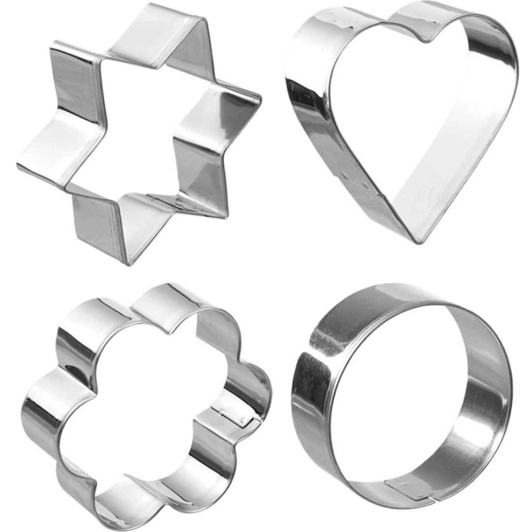 Формочки для печенья MARMITON Классика 6 см, 4 шт, нержавеющая сталь 17060