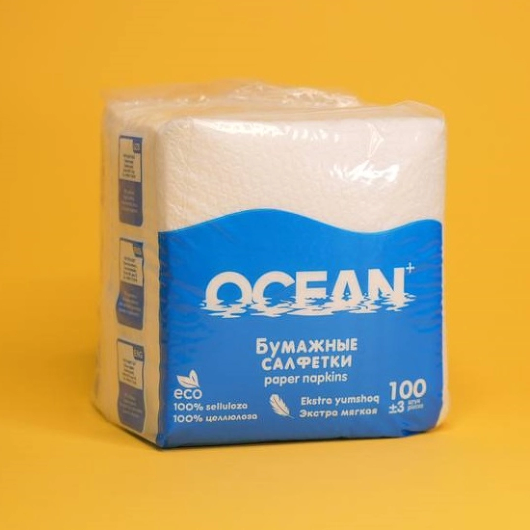 Бумажные салфетки Ocean 100 штук