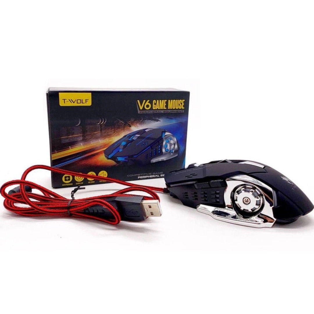 T-Wolf V6 simli sichqonchasi - rasm №1 T-Wolf V6 simli sichqonchasi