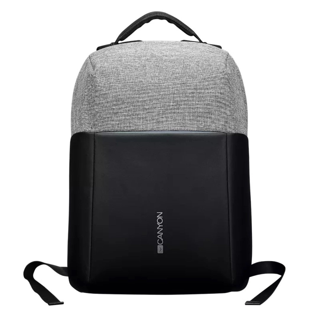 Рюкзак с защитой от краж для ноутбуков Canyon 15.6" CNS-CBP5BG9 + Мышь Canyon M-10 USB White Grey CNE-CMS10WG