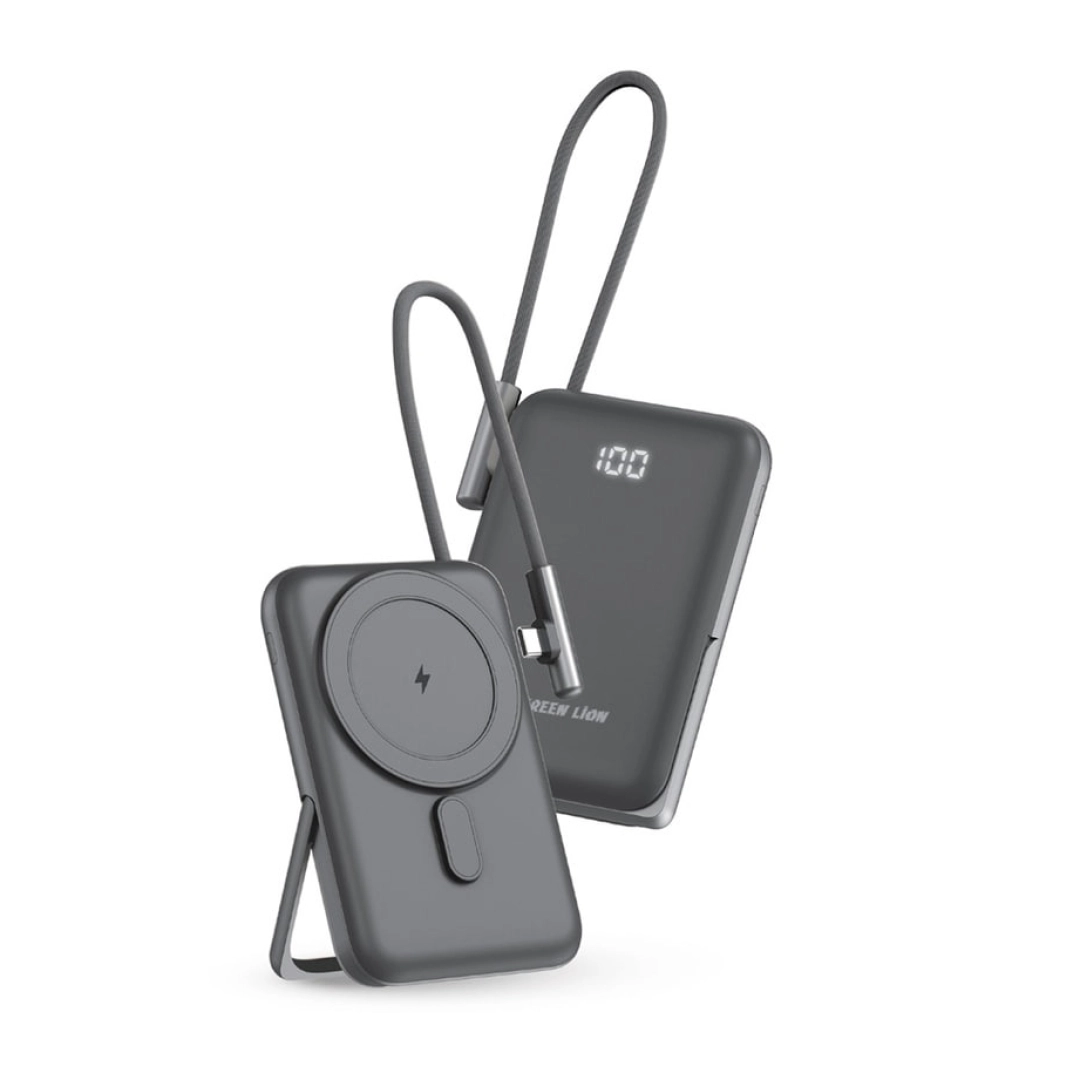 Внешний аккумулятор Green Lion Monte Carlo MagSafe 10000mAh чёрный