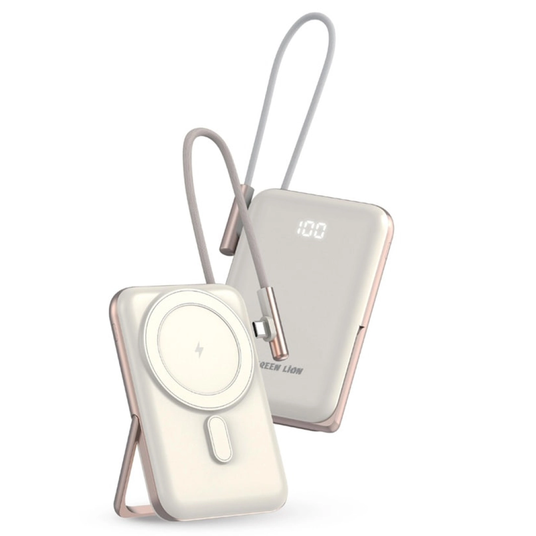 Внешний аккумулятор Green Lion Monte Carlo MagSafe 10000mAh золотистый