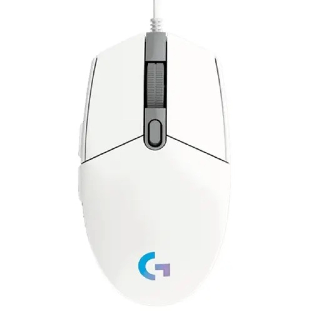O‘yin sichqonchasi Logitech  G102 Lightsync oq