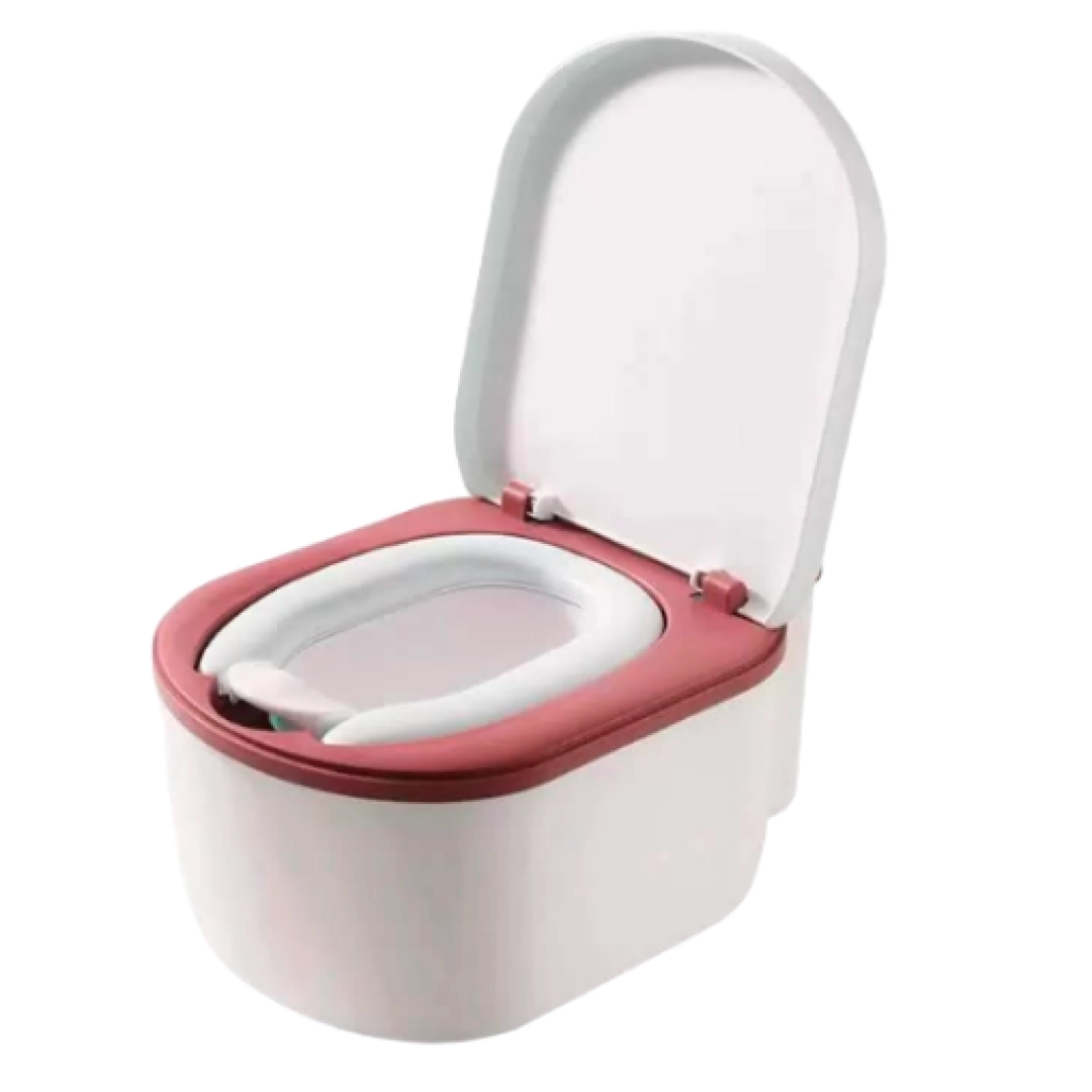 Горшок детский с высокой спинкой с крышкой A1