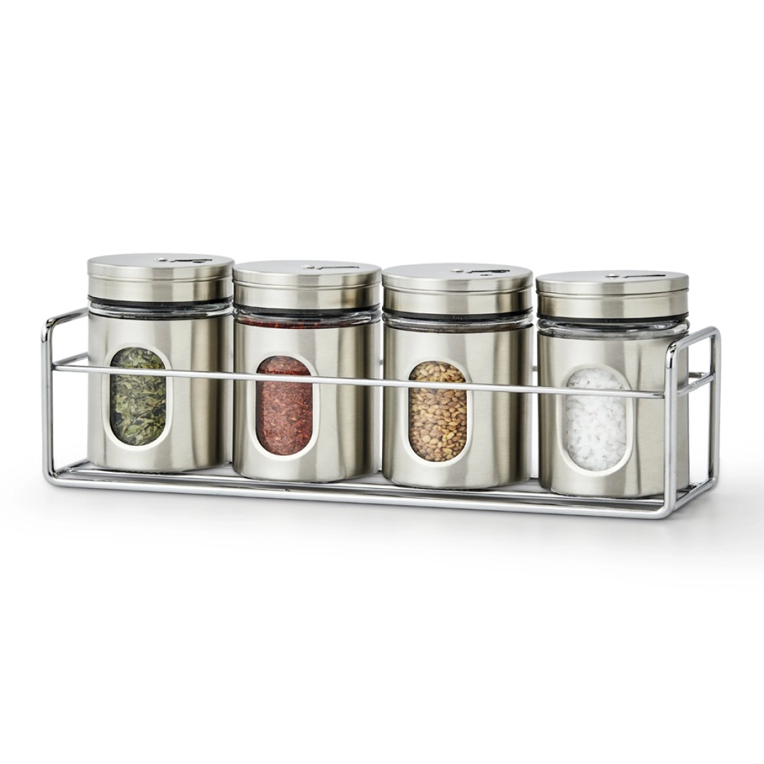 Набор для приправ Fissman 5 пр 80 мл на подставке