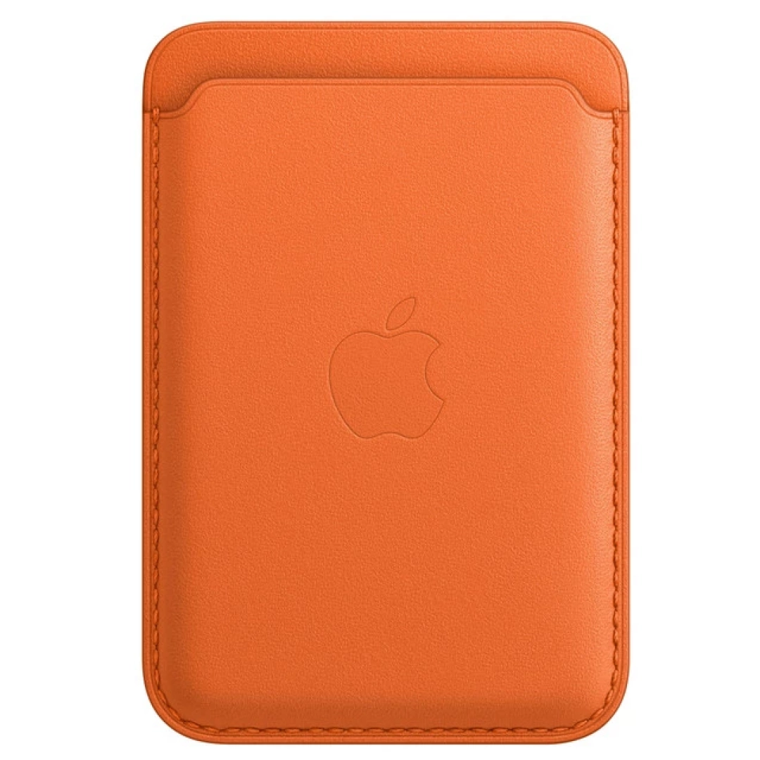 iPhone Leather Wallet MagSafe olovrang charm hamyoni