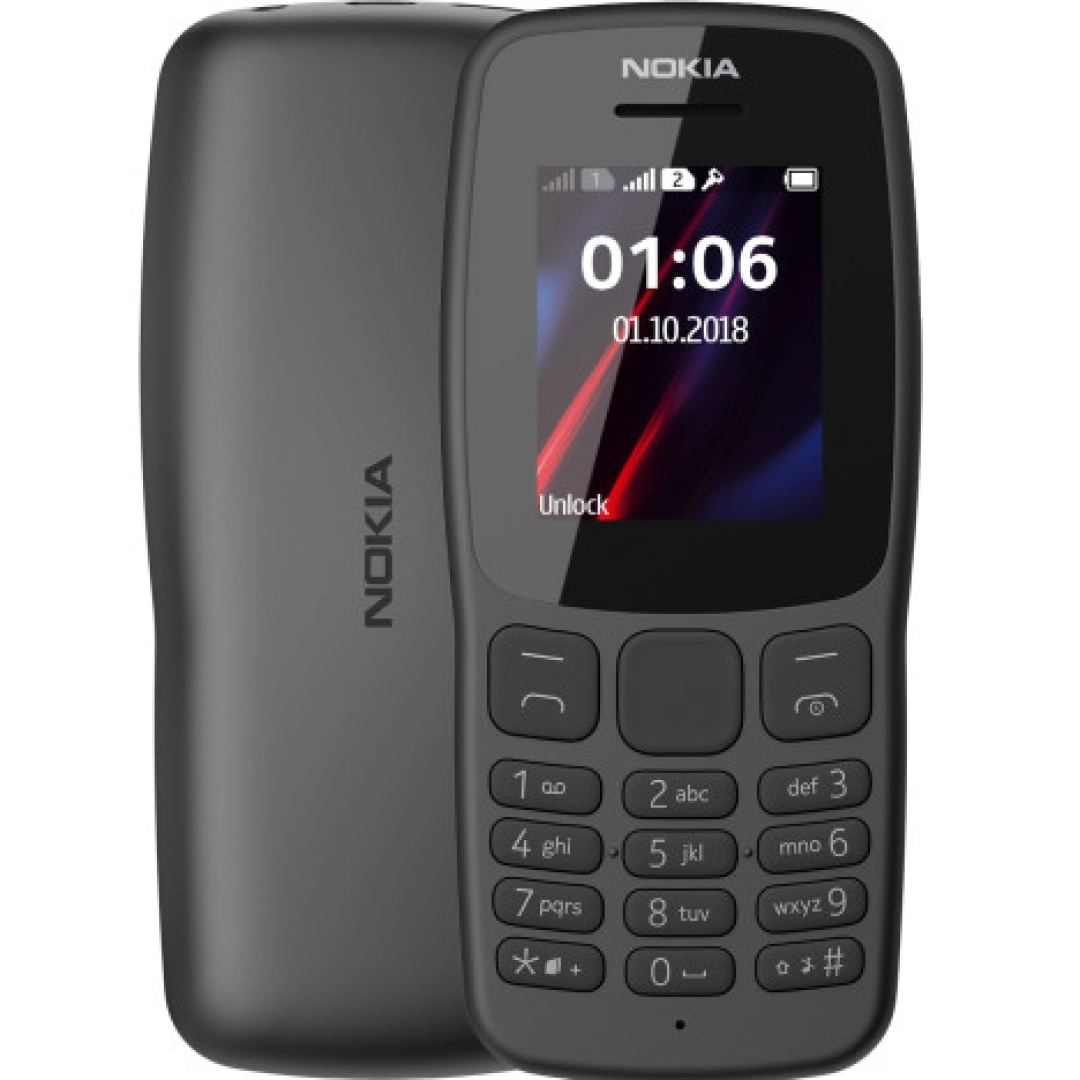 Nokia 106 TA-1114 DS EAC UA Grey telefoni