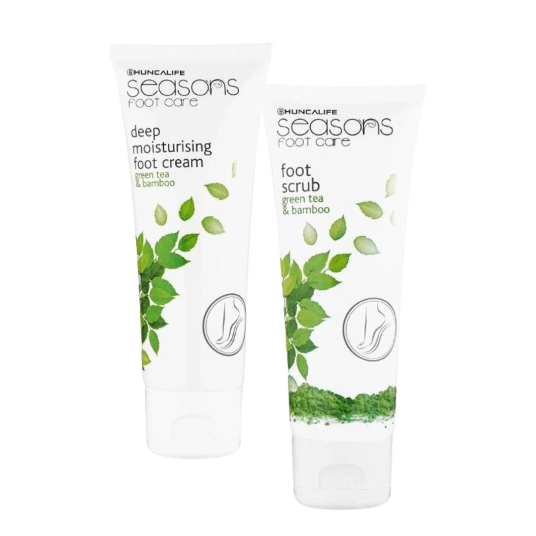 Hunca Seasons oyoq uchun skrab va krem to'plami