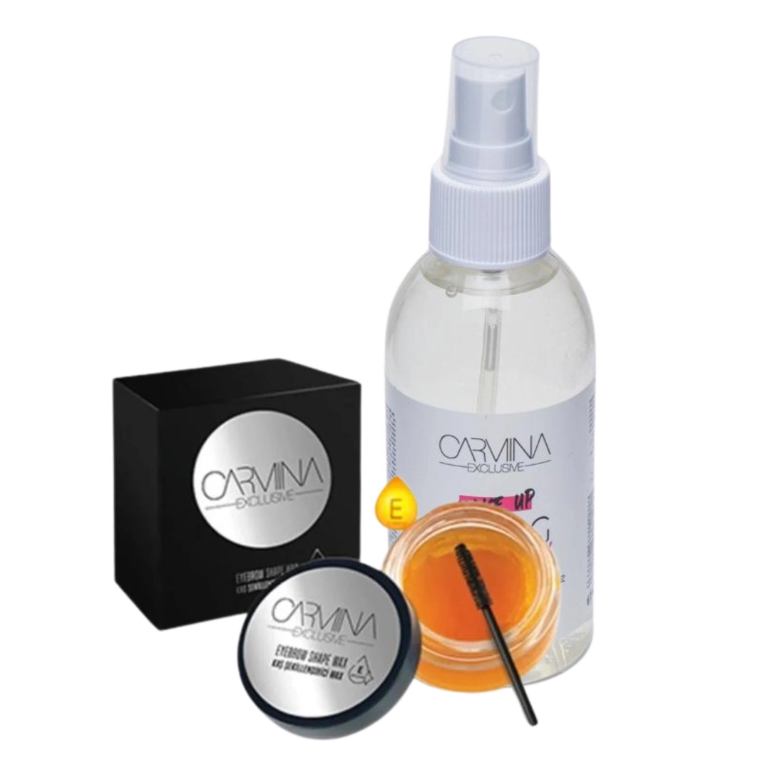 Hunca Carmina yuz fiksatori va qosh uchun gel to'plami