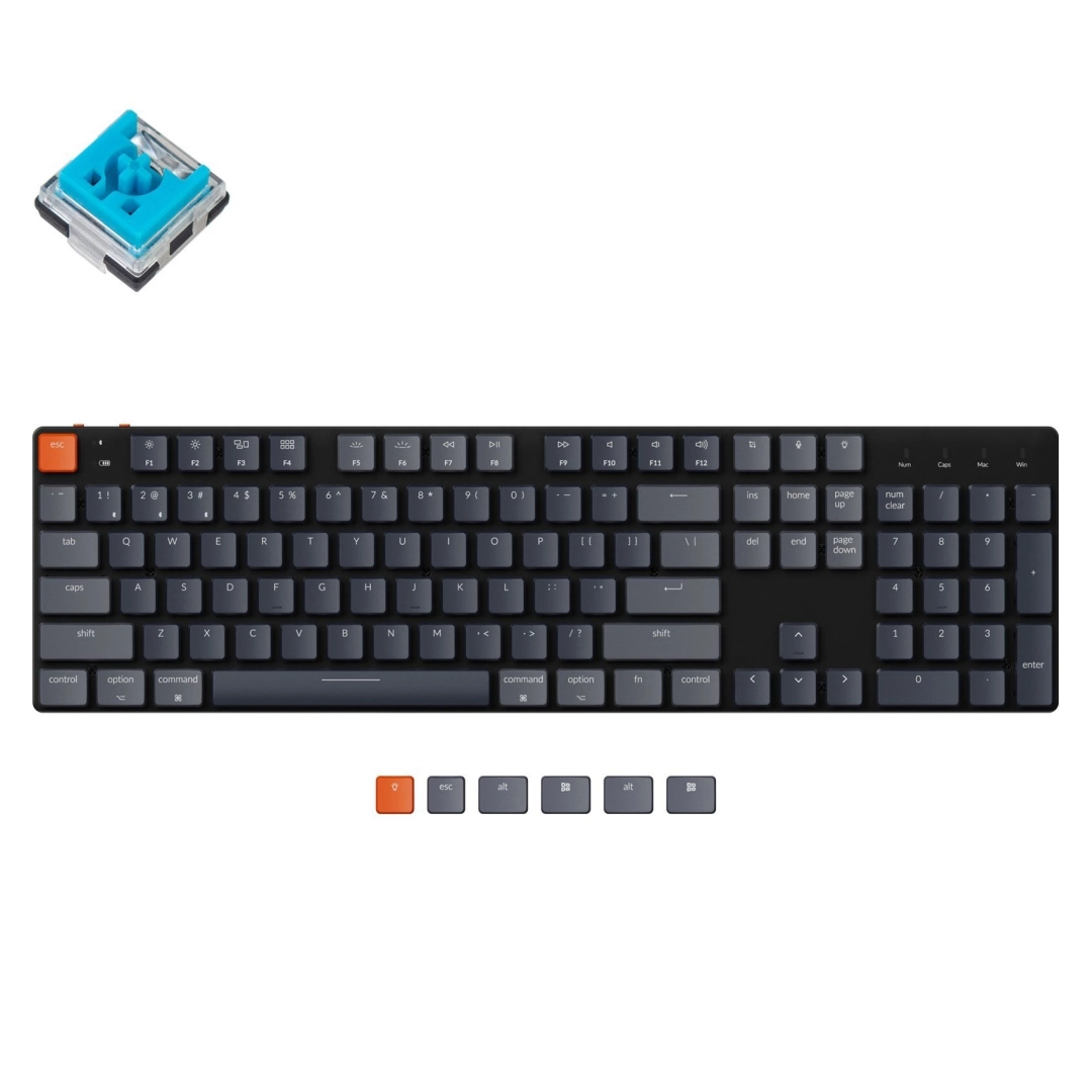 Клавиатура Keychron K5SE 104 Key Optical Blue White Led Hot-Swap WL UA Black