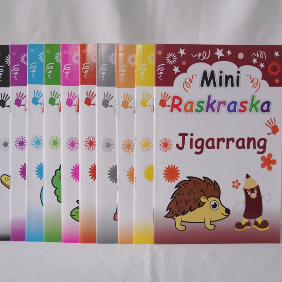 Mini raskraska 10 xil rang (10 ta kitob)