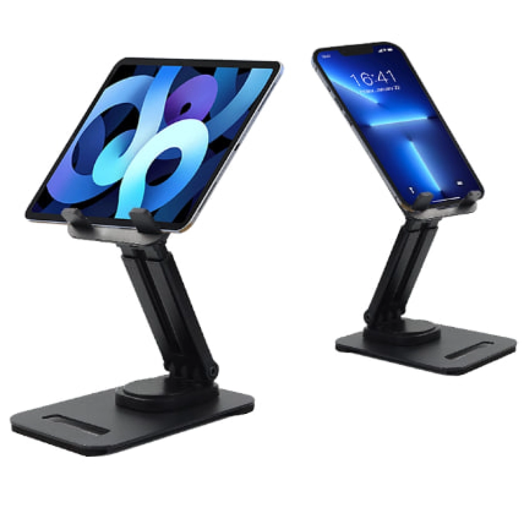 Jmary MK62 qora rangli smartfon va planshet uchun ish stoli tagligi