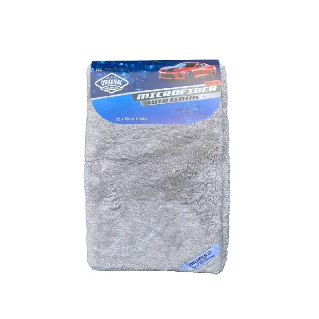 Avtomobil uchun mikrofiber, kul rang sochiq, uy uchun latta, ikki tomonlama mashinaga