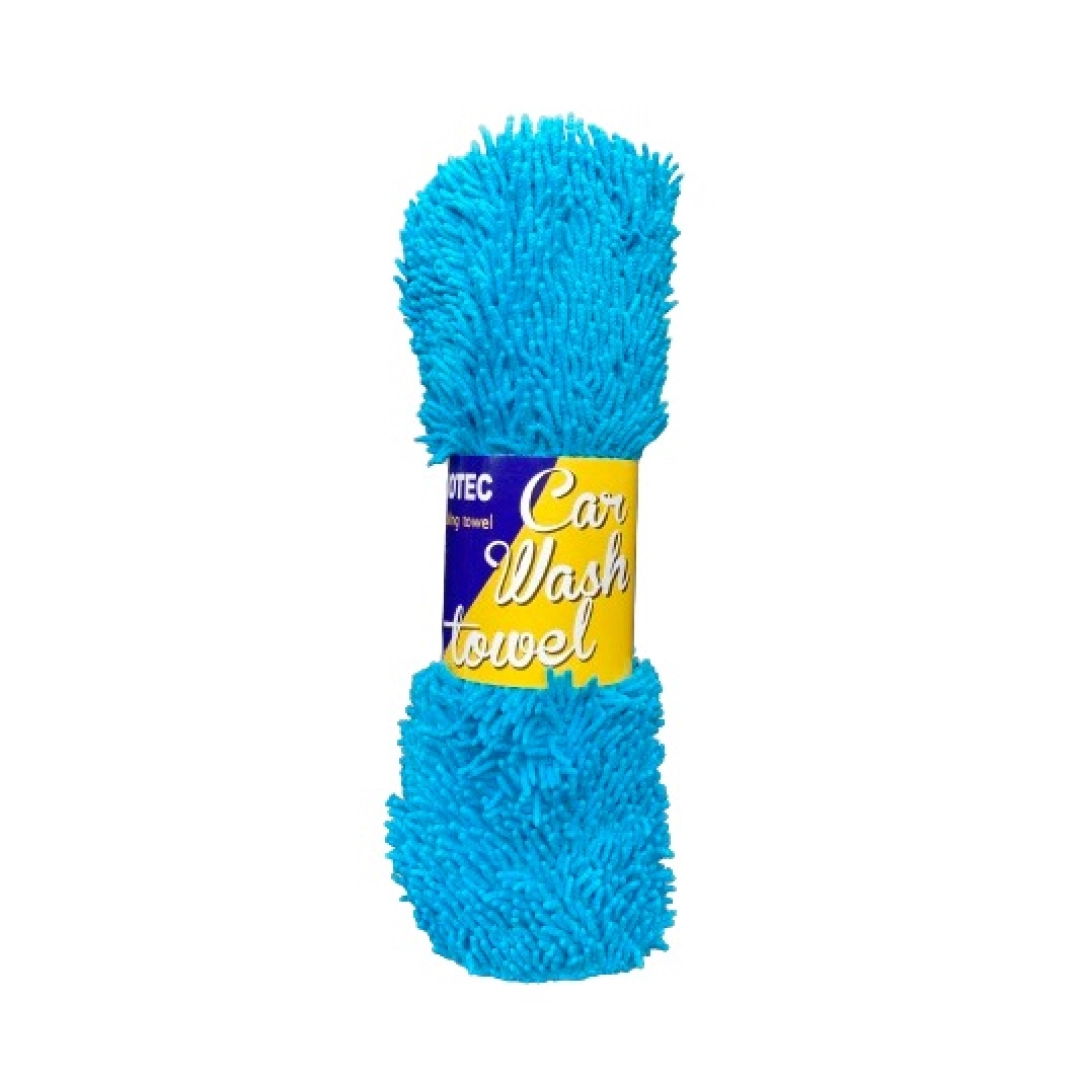 Avtomobil uchun mikrofiber, ko'k rang sochiq, uy uchun latta, ikki tomonlama mashinaga