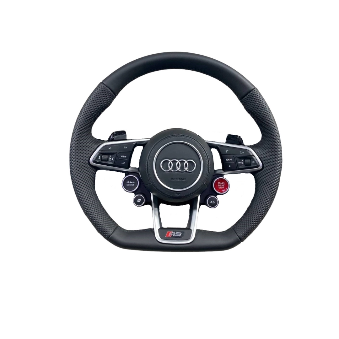 Аnotomik rul Audi RS, charm qora rangda