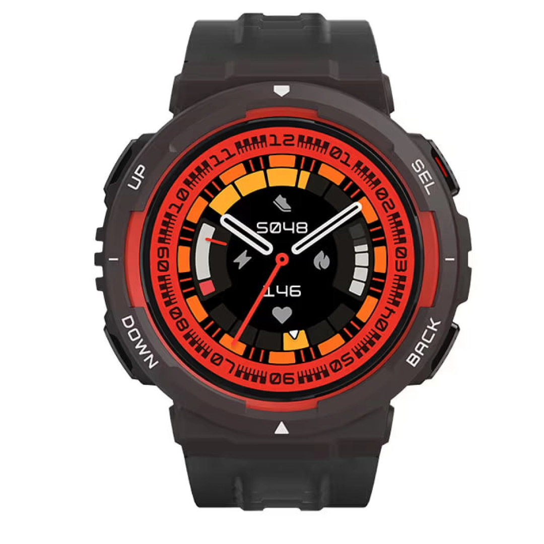 Amazfit Active Edge qora rangli smart soati